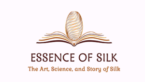 Essence of Silk logo with wordmark and tagline